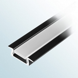 MIC-F-2000 ANOD BLACK Алюминиевый Профиль для светодиодной ленты 015039
