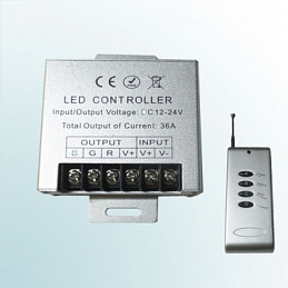 контроллер RGB 5/12/18/24VDC  150/ 360/540/720W   ПДУ-RF